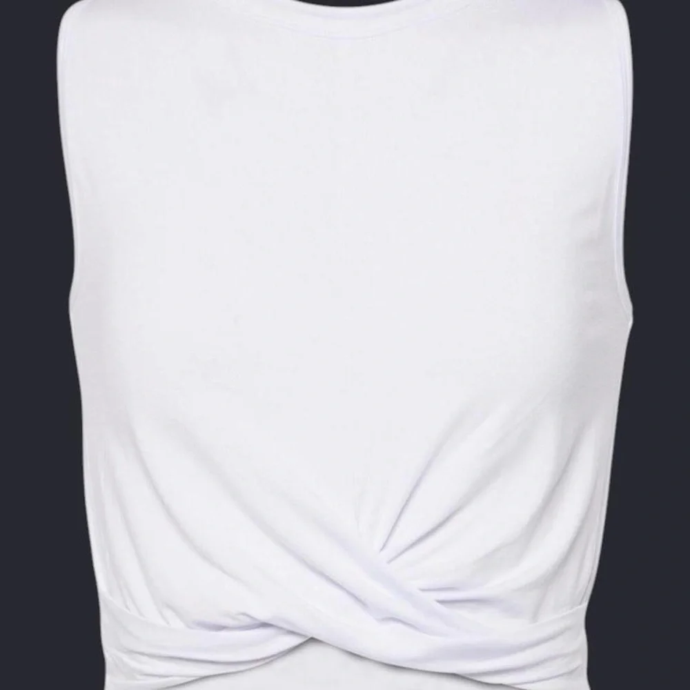ALO Yoga Cover Wrap Tank Crop Top White Size X-Small XS Fairy - Picture 2 of 4